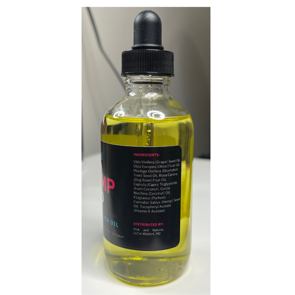 Pink and Natural - Hemp Seed Hair Growth Oil