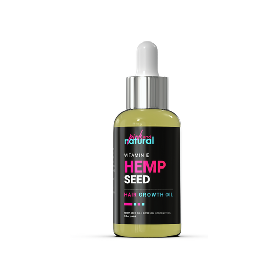 Pink and Natural - Hemp Seed Hair Growth Oil 2 fl oz.